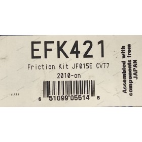 Комплект фрикційних дисків зчеплення коробки перемикання передач JF015E EFK421